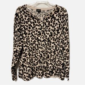 Torrid Leopard Print Cardigan Size 3